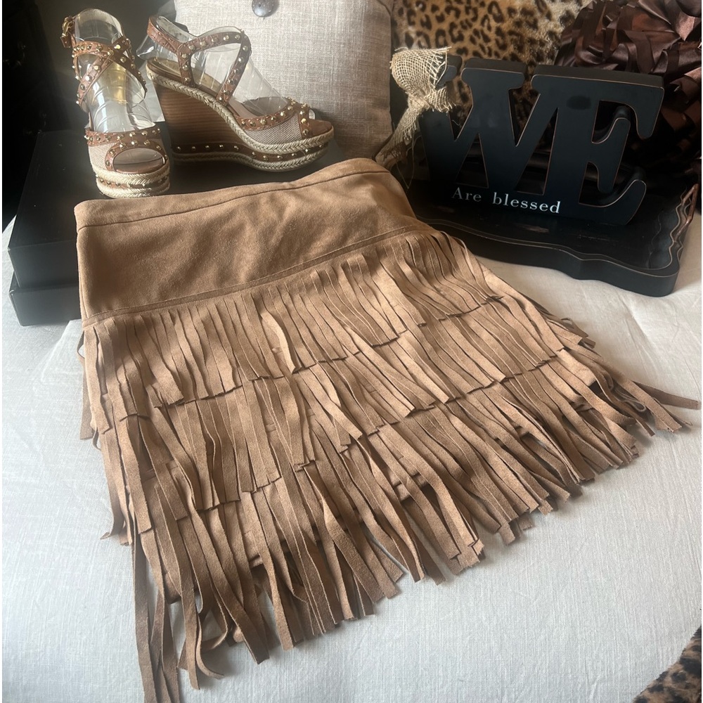 Tan Gianni Bini Skirt